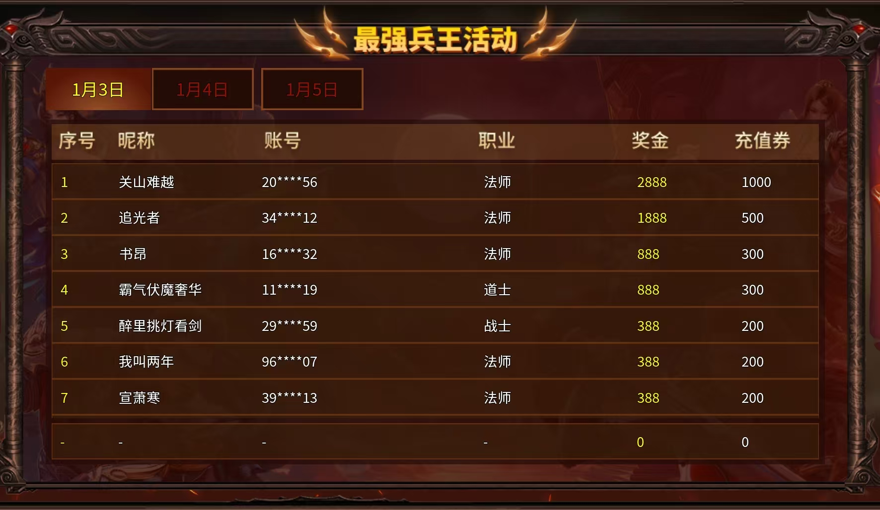 996全民竞技盛典-最强兵王PK职业+奖金公示(图3)